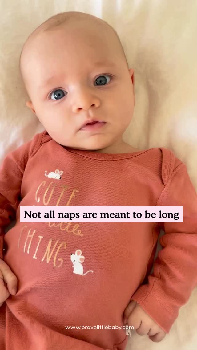 Not all naps are meant to be long.

If your baby wakes after 30–45 minutes, it doesn’t always mean something is wrong.

In fact, one sleep cycle for babies is often around 30–45 minutes, which is why many babies naturally wake at that point.

Some babies will link sleep cycles and keep sleeping.
Others need a little support or simply aren’t tired enough for a longer nap.

Before trying to “fix” short naps, ask yourself:

• Is my baby’s awake window appropriate?
• Are we expecting a long nap when a short one is developmentally normal?
• Is my baby learning how to connect sleep cycles independently?

Sometimes the answer isn’t forcing a longer nap — it’s adjusting the routine so day sleep works with your baby instead of against them.

Because here’s the truth:

Better day sleep supports better night sleep.

And short naps don’t mean you’re doing it wrong. 🤍

If you’d like help figuring out how to extend naps, adjust your baby’s routine, and reduce overtiredness, we’d love to support you.

✨ Book a 1:1 sleep consultation and let’s create a plan that works for your baby.

🔗 https://bravelittlebaby.com/one-on-one-consults/

#BraveLittleBaby #BabySleepSupport #DaySleepNightSleep #BabyNaps #gentlesleepsupport